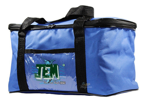 Bolsa Térmica Jem 15 Litros P/ Bebidas Lata Garrafa Peixes Cor Azul-claro