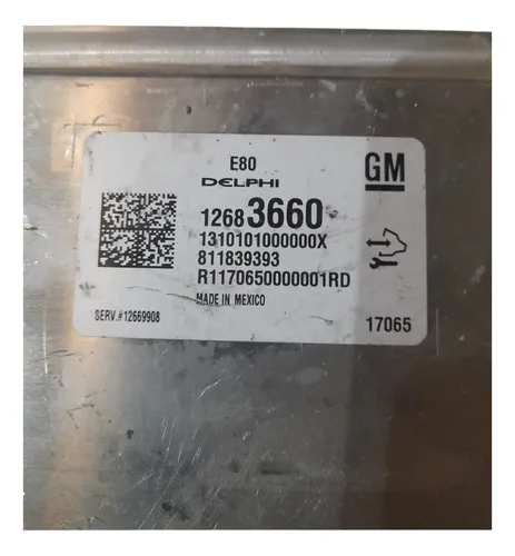 Ecu Módulo De Inyección Chevrolet Cruze 1.4t 2017 (5200) (Usado)