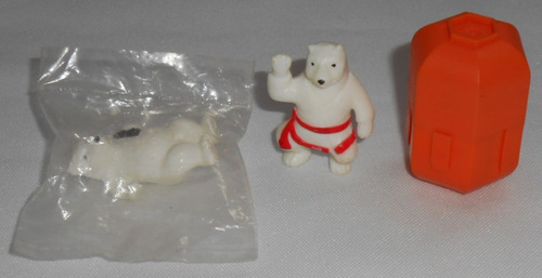 Coca Cola Minimania Lote - Urso Polar Com Cápsula + Judoca