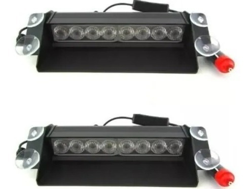 Balizas Parabrisas Estrobo Chupon 8 Led 12w 24w Auto