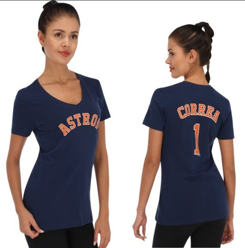 Playera Mujer Beisbol Majestic Houston Astros Correa 2002