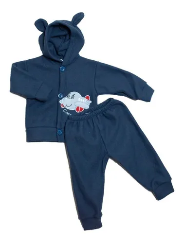 comprar Conjunto Campera Con Capucha  Y Pantalon Micropolar Bebe