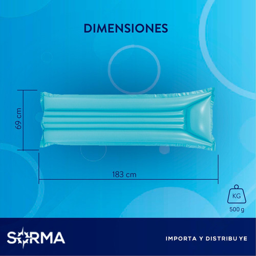 Imagen 4 de 9 de Colchoneta Inflable Pileta