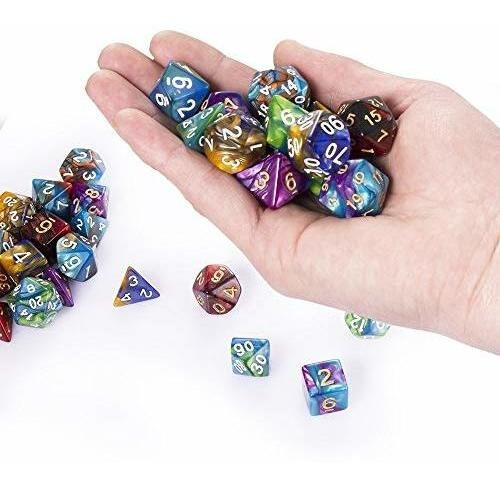 Dados Poliédricos De 35 Piezas, Dados De Dados De Juego Pol