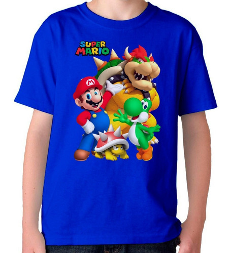 Remera Camiseta Súper  Mario  Luigi En Variedad De Colores 