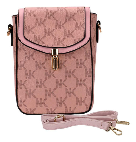 Bolsa Feminina Transversal H.e Sjw663 Cor Rosa