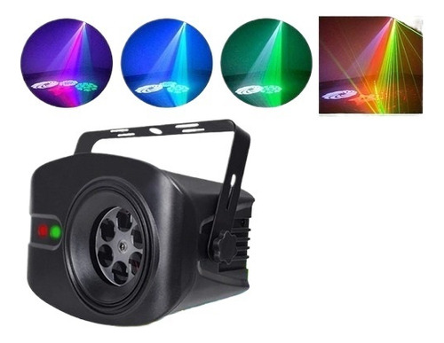 Proyector Holográfico Laser Party Dj Rgb Led Sensor Rítmico