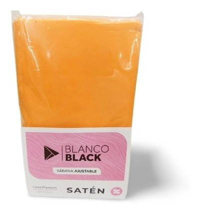 Imagen 2 de 2 de Sabana Ajustable Blanco Black Saten King