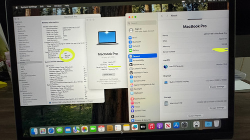 Macbook Pro 2020 13 Chip M1 16gb Ram 1tb Ssd Space Gray (Usado)