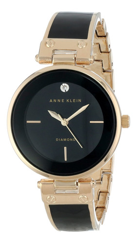 Reloj Mujer Anne Klein Ak-1414bkgb Cuarzo Pulso Negro En