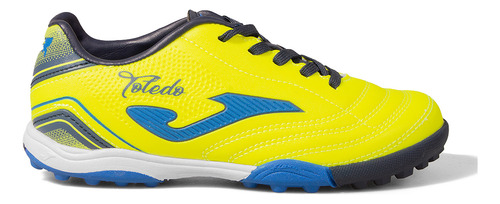 Botines Pista Joma Toledo Turf Jr V4 Fluo Azul Niño