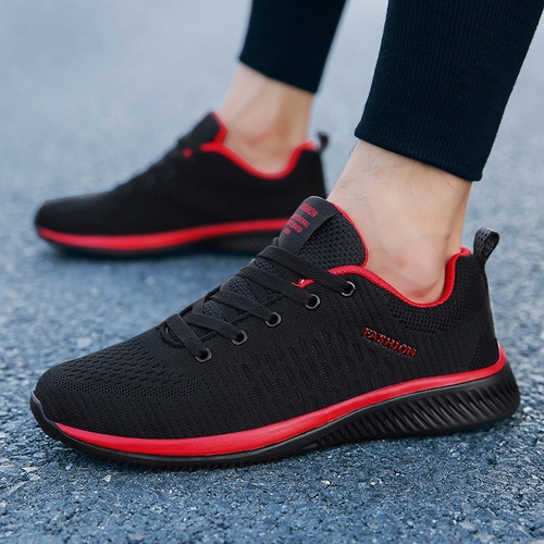 Zapatos Tenis Hombre Cómodo Malla Ligera Transpirable Verano