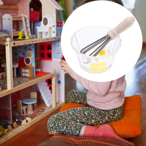 6 Juego De 2 Batidores De Huevos En Miniatura A Escala 1:12,