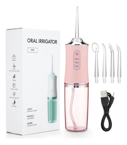 Hilo Dental De Agua Portátil Recargable Por Usb De 300 Ml -