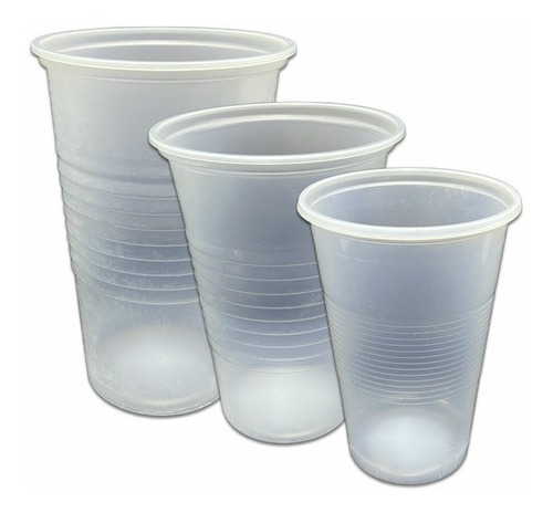 Vasos De Plástico De 1/2 Litro X10 Unidades