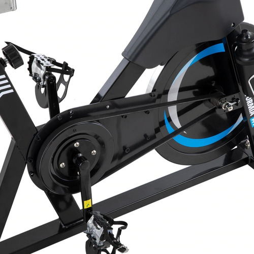 Bicicleta Spinning Estática Formia M1 Vol 18kg Sport Fitness Color Negro/Azul