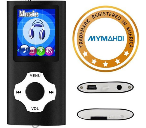Reproductor Mp3 Mp4 Mymahdi Con Pantalla Lcd De 18