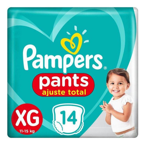 Fralda Pampers Pants Ajuste Total Xg 14 Un