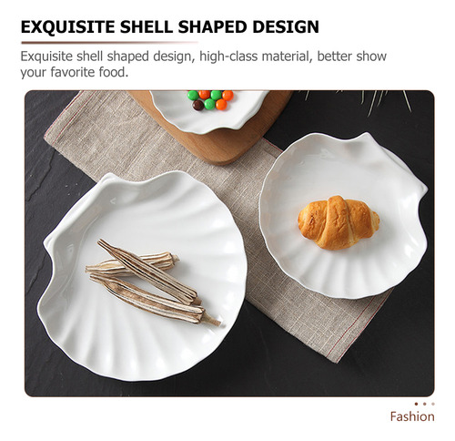 Plato Western Plate Household Con Forma De Concha Para El Ho