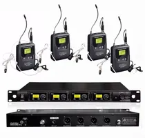 Comprar Combo 4 Micrófonos Vincha Inalambrico Uhf Frec Variab Moon