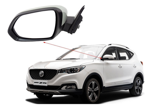 Espejo Eléctrico Lateral Izquierdo Mg Zs 2019-2023 6 Pines