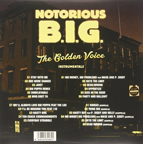 Notorious B.i.g. Instrumentals The Golden Voice Lp Vinilo