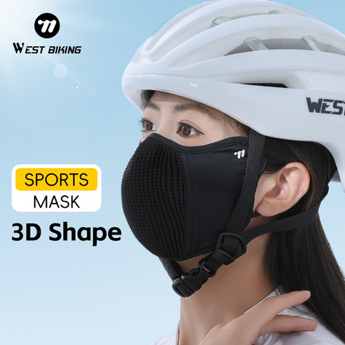 Máscara Facial Ice Silk, Transpirable, Deportiva 3d, A Prueb