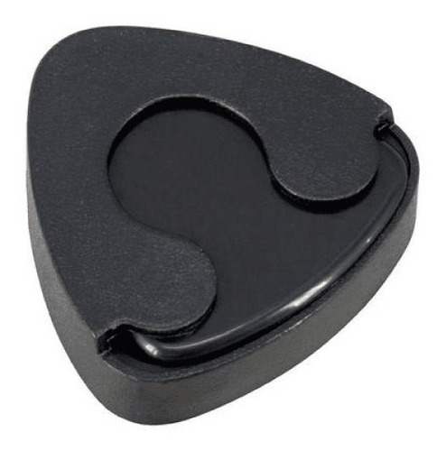 Imagen 2 de 2 de Porta Uñeta + 3 Uñetas Negro Adhesivo Dunlop