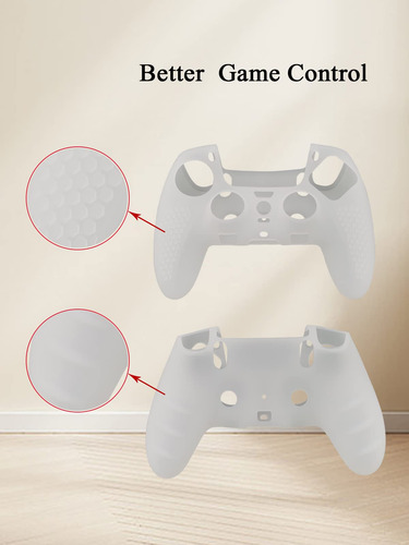 Funda De Silicona Para Controlador Ps5 Dualsense Edge Blanca