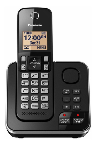 Teléfono Panasonic KX-TG633 inalámbrico - color negro