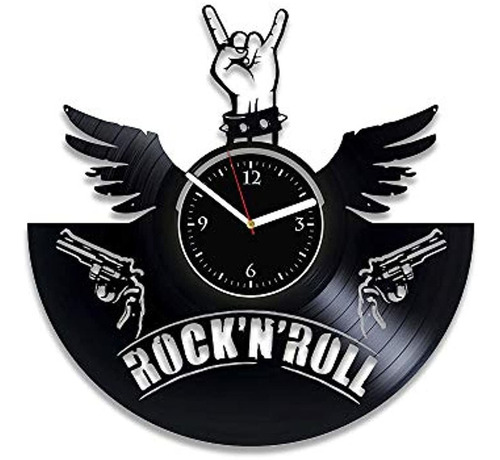 Rainbowclocks Rocknroll Reloj Rocknr Reloj De Pared Para Gui