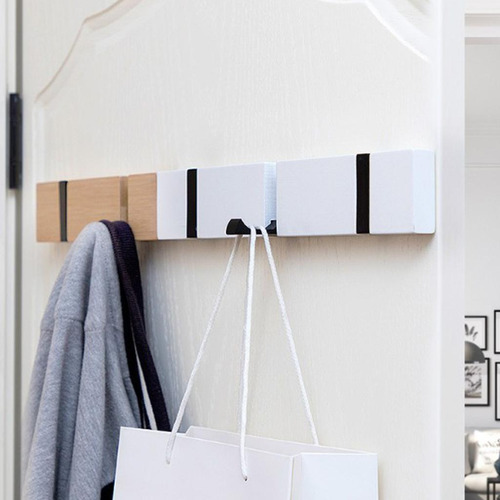 2x Gancho De Pared Plegable Hecho De Ropa Toallero Ganchos