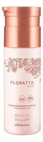 Floratta Rose Creme Hidratante Desod Corporal - O Boticário Tipo De Embalagem Plástico Fragrância Flor Tipos De Pele_ Todas