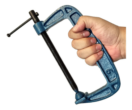Grampo Sargento Tipo C 150mm Fixação 6 Pol. Para Marceneiro