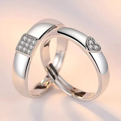 Anillos de online pareja plata
