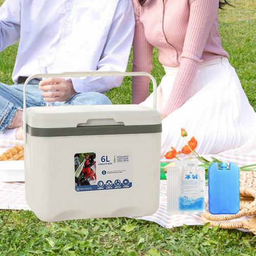 Nevera Portátil Para Acampar, Con Bolsa De Hielo, Ideal