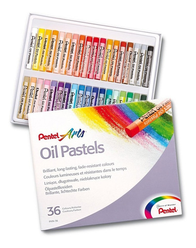 Pastel Oleado Pentel 36 Colores - Mosca