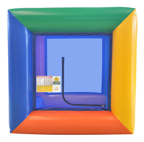 Piscina De Bolinhas Cubo Mágico Com Motor Soprador