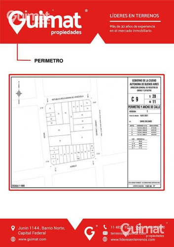 Imagen 10 de 17 de 19 Mts De Frente - Almagro - Lideres En Terrenos - Guimat Propiedades