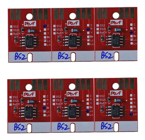 Kit Chip Full 6 Cores Para Mimaki Jv3 Jv33 Bs3 Arc Ss21 Ss2 