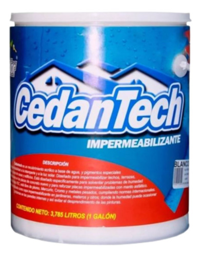 Pintura Impermeabilizante Elastomerica Galon Cedantech