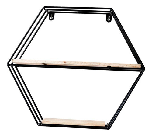 Estante De Pared Para Colgar, Estantería Hexagonal De Madera