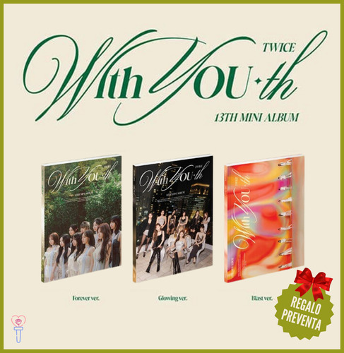 Twice 13th Mini Album Original With You-th ( Set 3 Albums )