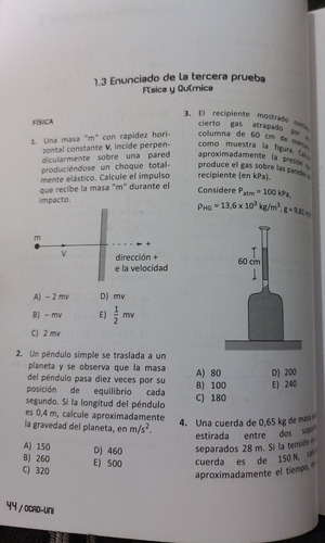 Libro Examen De Admisión Uni 2012-2 Resueltos Ocad (Usado)
