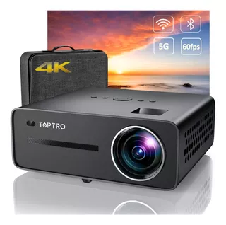 Toptro Proyector Bluetooth Wifi X5 5g, Proyector Nativo P D.