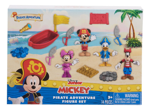 Just Play Mickey Mouse, Juego De Figuras De Aventura Pirata