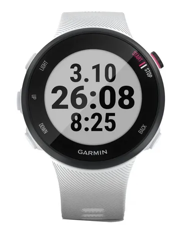 Smartwatch Garmin Forerunner 45S 1.04 caja 39mm blanca, malla blanca de  silicona y bisel negro