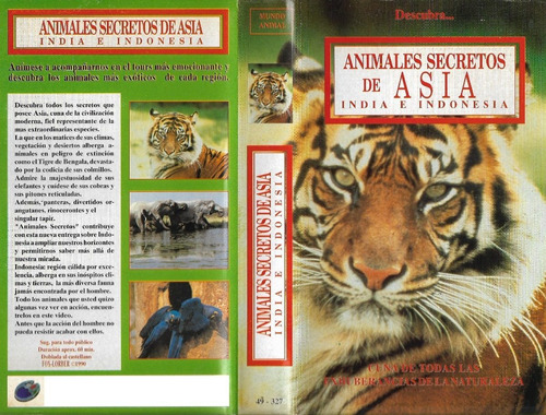 Animales Secretos De Asia India Indonesia Vhs En Castellano