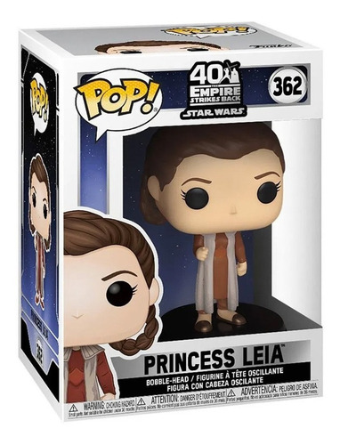 Imagem 3 de 5 de Boneco Funko Pop Princesa Leia Organa 362 Star Wars Original