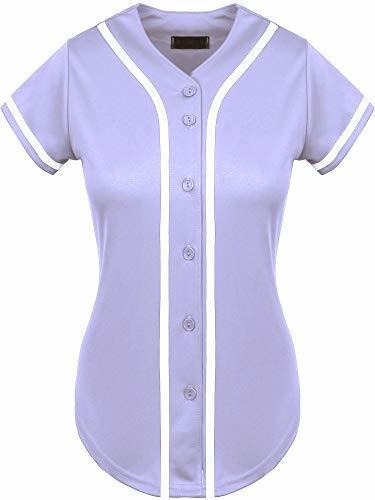 Imagen 3 de 5 de Sombrero Y Más Allá Mujeres Botón De Béisbol Tee Short Sleev